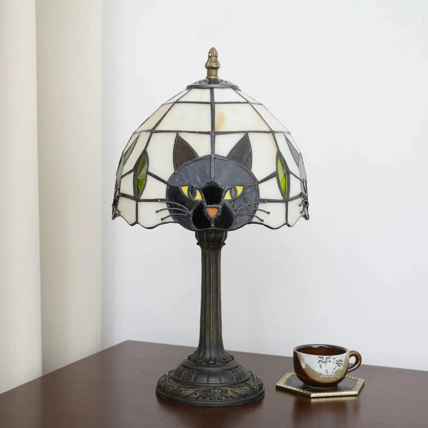 Handmade Black Cat Lamp