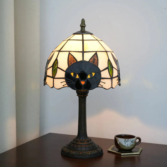 Handmade Black Cat Lamp